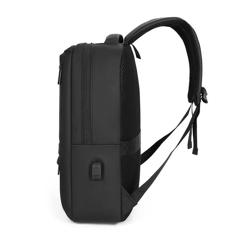 Tyylikäs vedenpitävä läppärireppu USB-latauksella