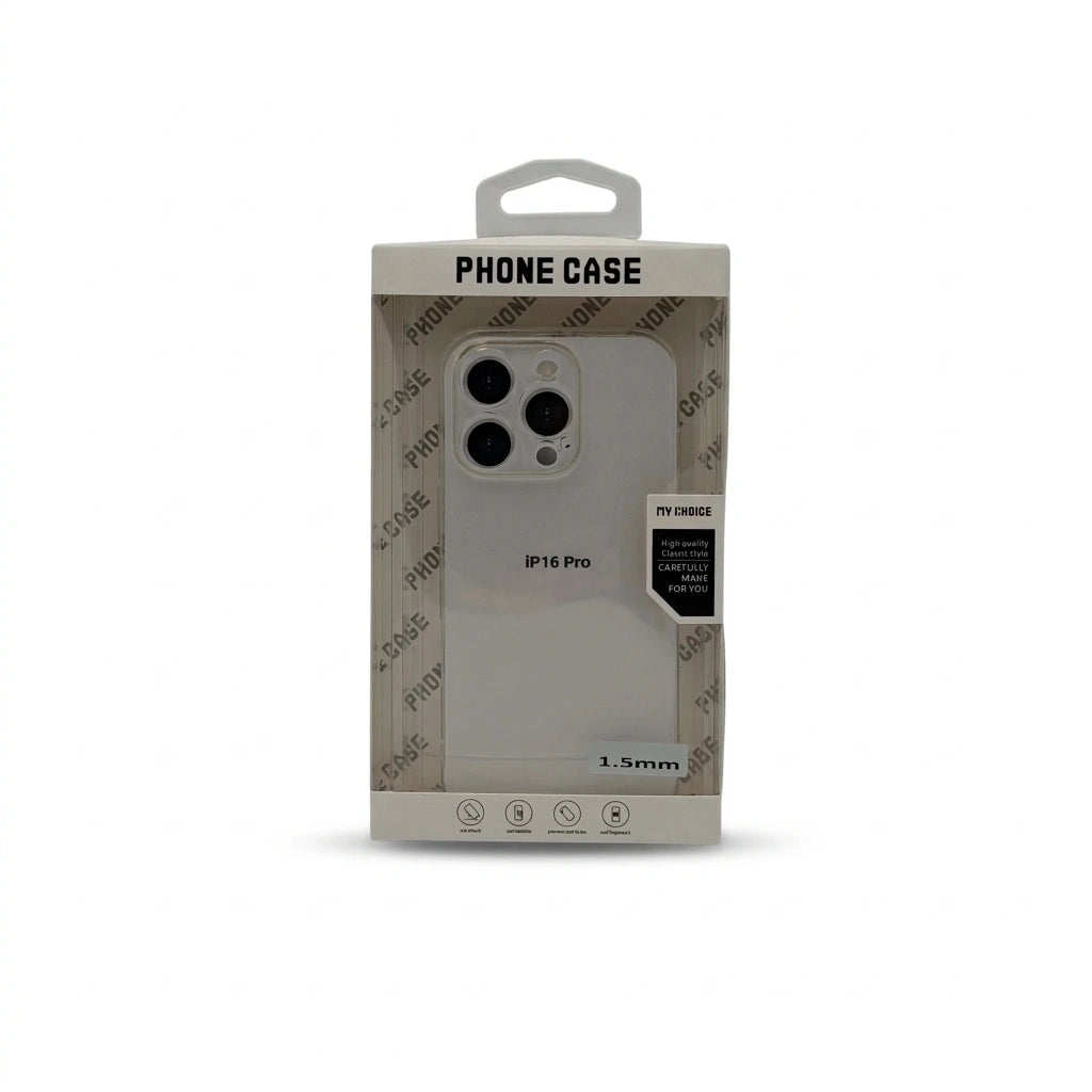 iPhone kirkas TPU-suojakuori 1.5mm - Kaikki mallit